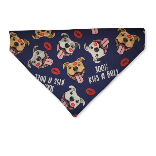 100% Kiss A Bull Designer Pet Bandana