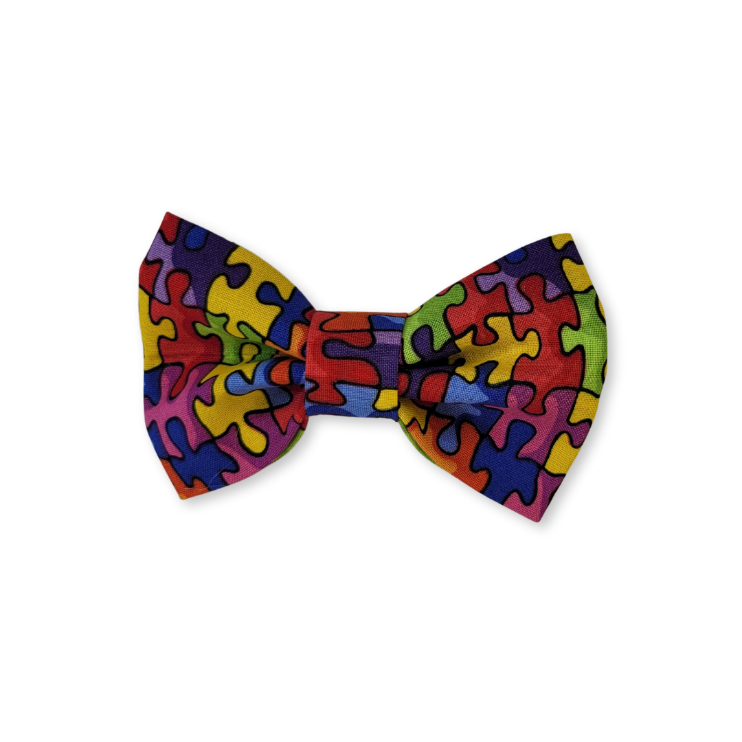 Autism Awareness Pet Bow Tie