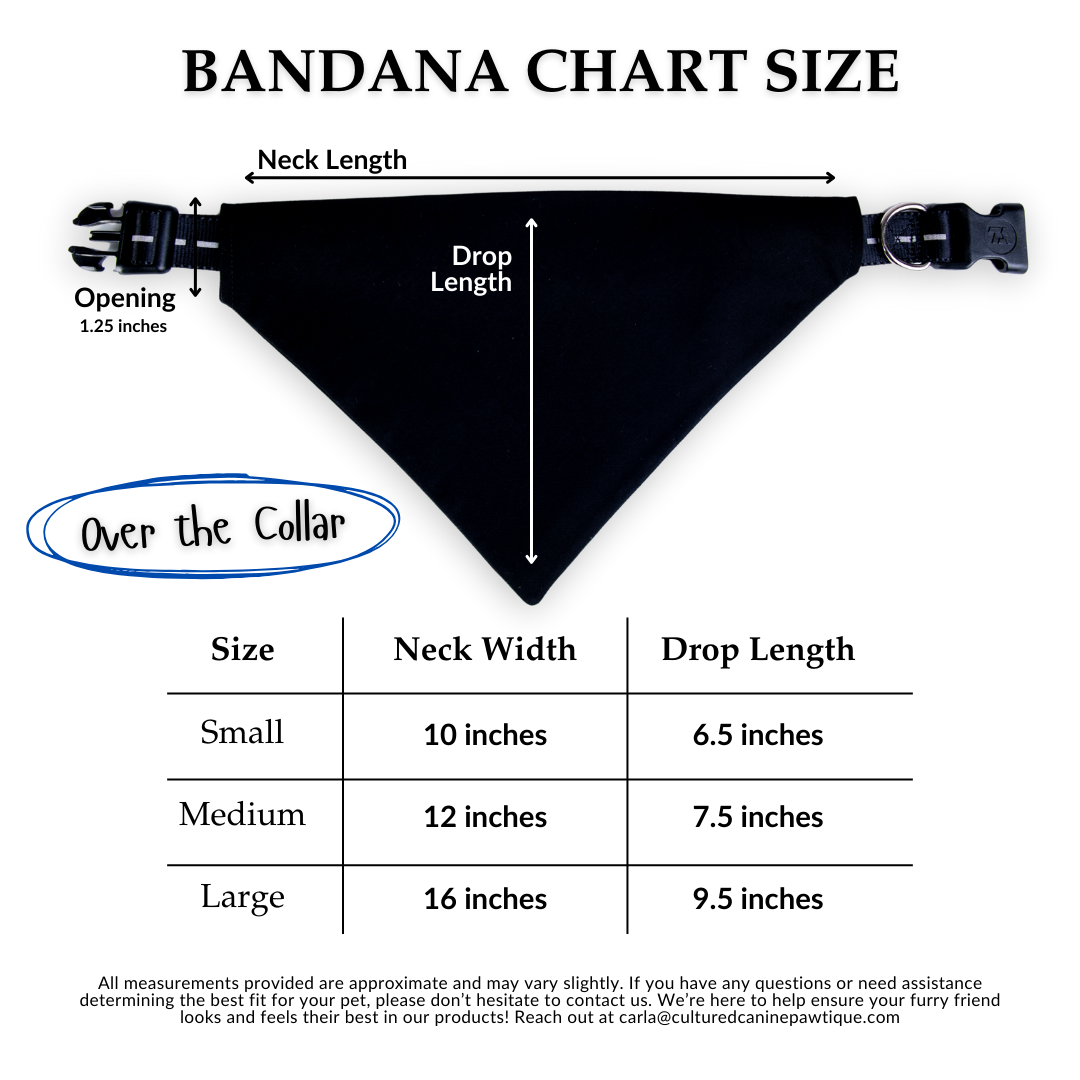 Poodles & Pearls Greek Pet Bandana