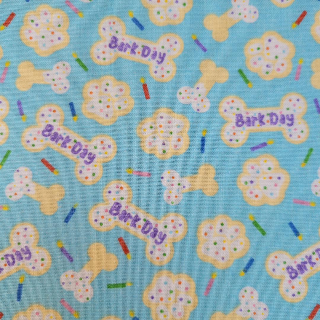 Blue Bark Day Pet Bandana