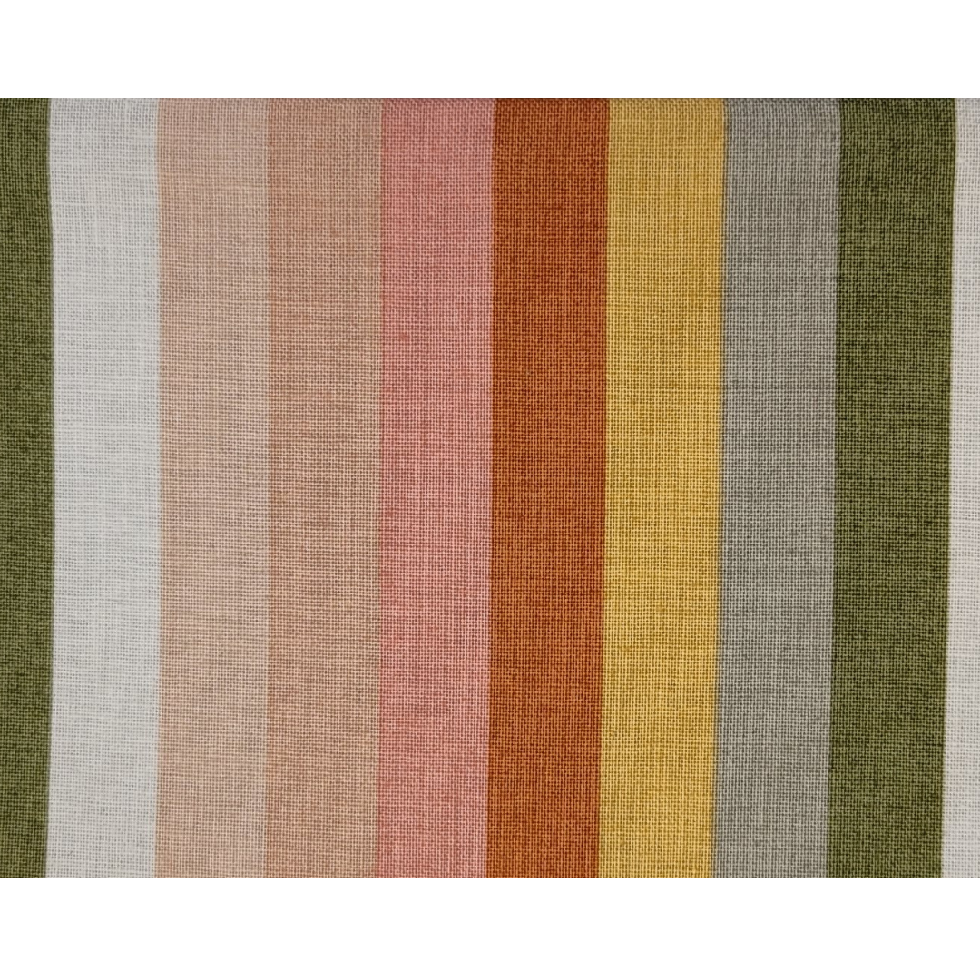 Boho Floral Stripe Bandana (Reversible)