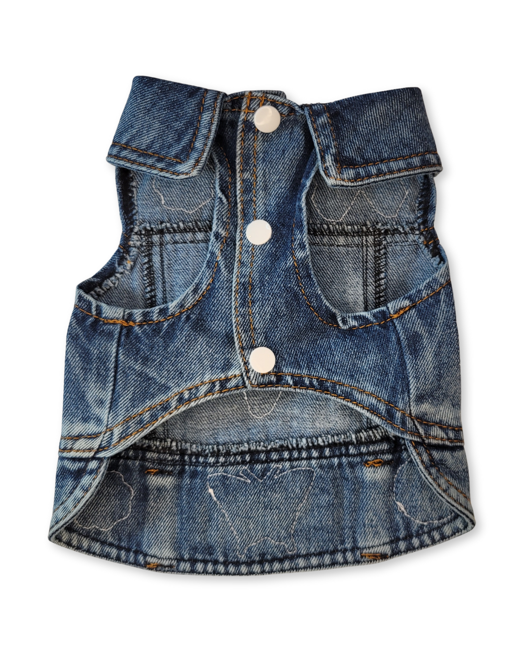Butterfly Blues - Embellished Denim Pet Jacket