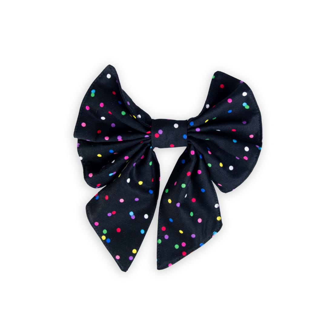 Colorful Polkadot Pet Sailor Bow