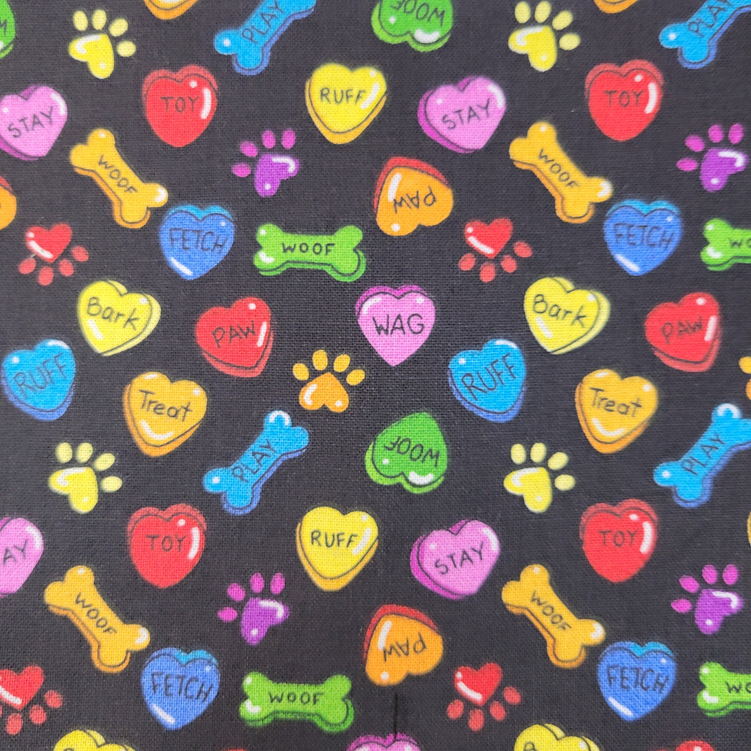Conversation Hearts Pet Bandana