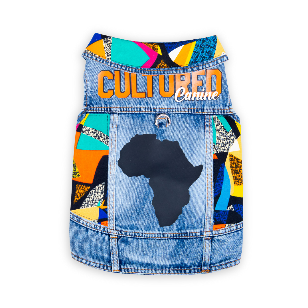 Cultured Canine - Embellished Denim Pet Jacket