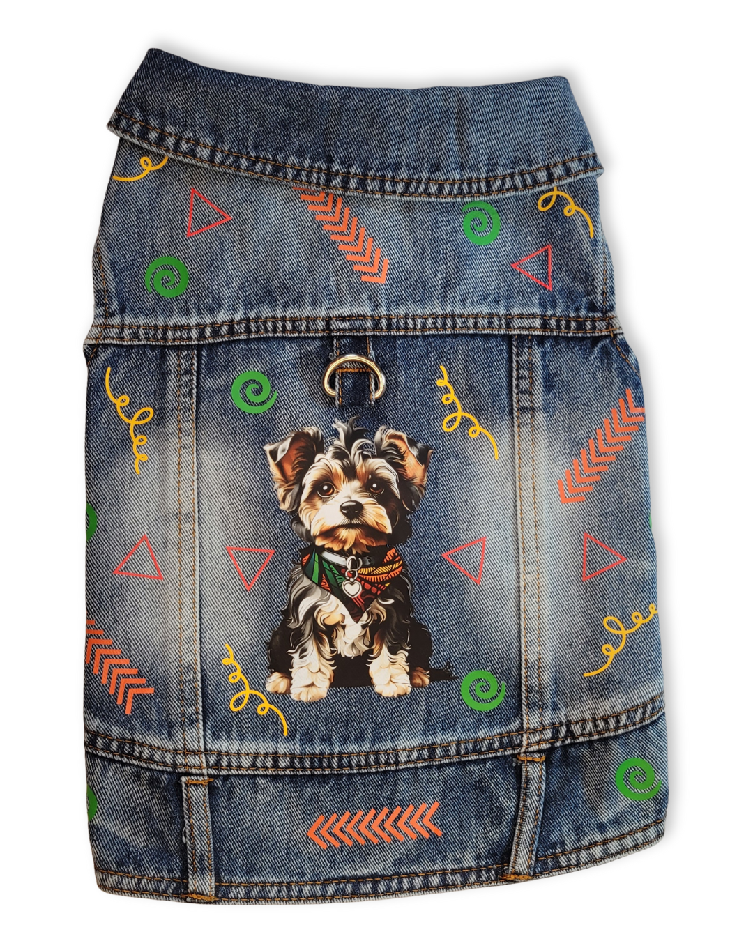 CCP Logo - Embellished Denim Pet Jacket