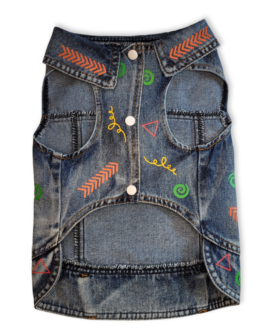 CCP Logo - Embellished Denim Pet Jacket