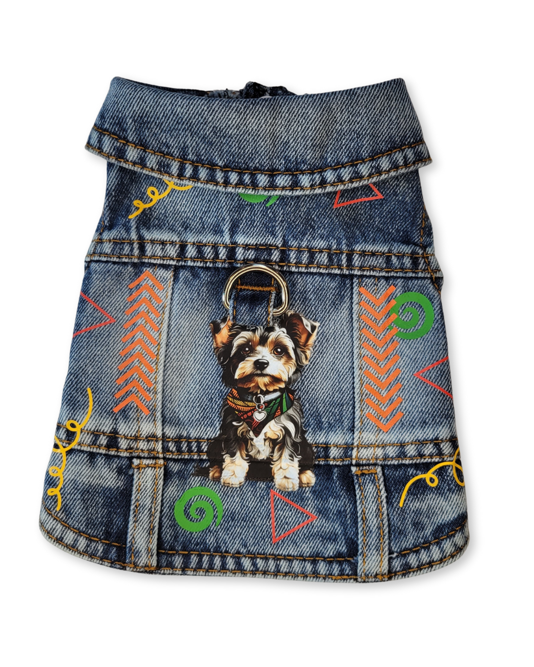 CCP Logo - Embellished Denim Pet Jacket