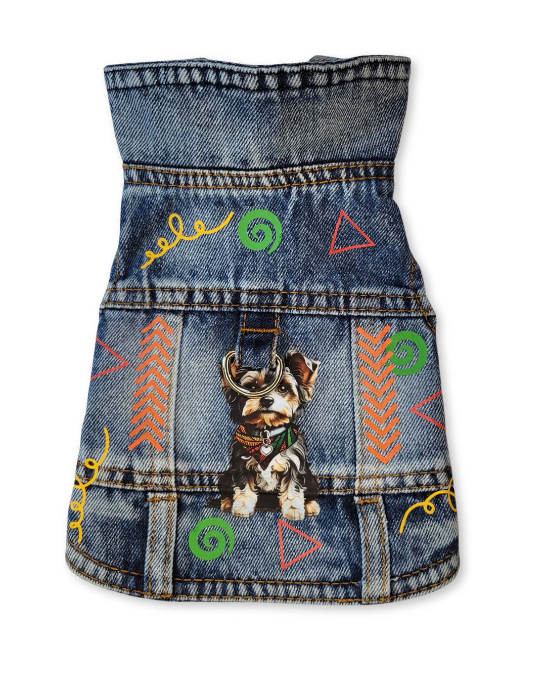 CCP Logo - Embellished Denim Pet Jacket