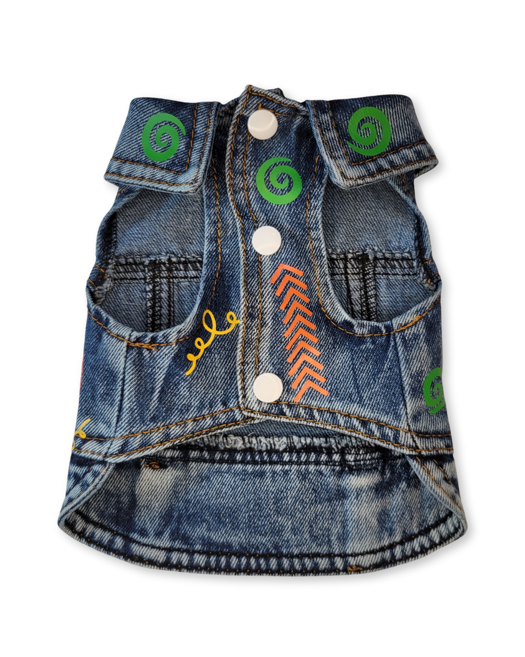 CCP Logo - Embellished Denim Pet Jacket