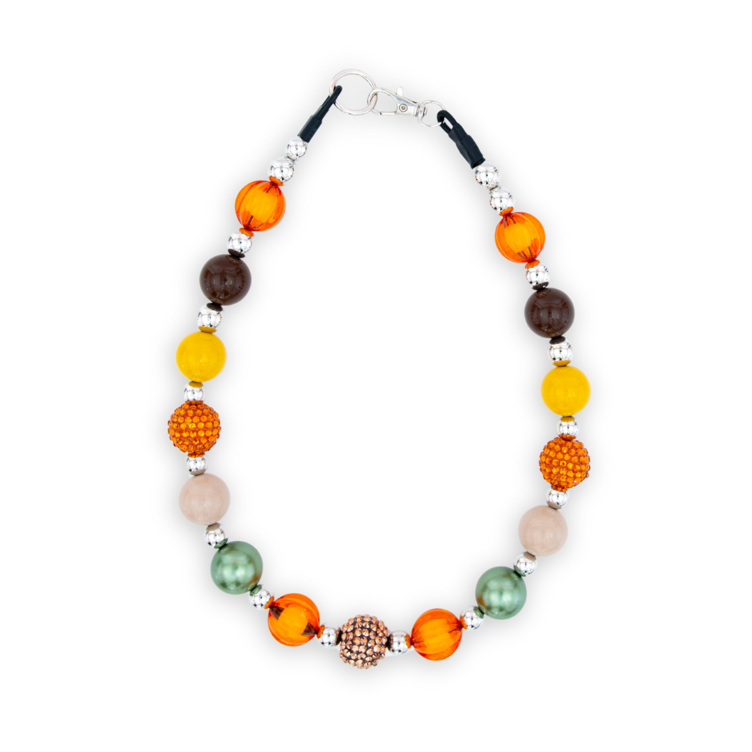 Yellow Fall Decorative Pet Necklace