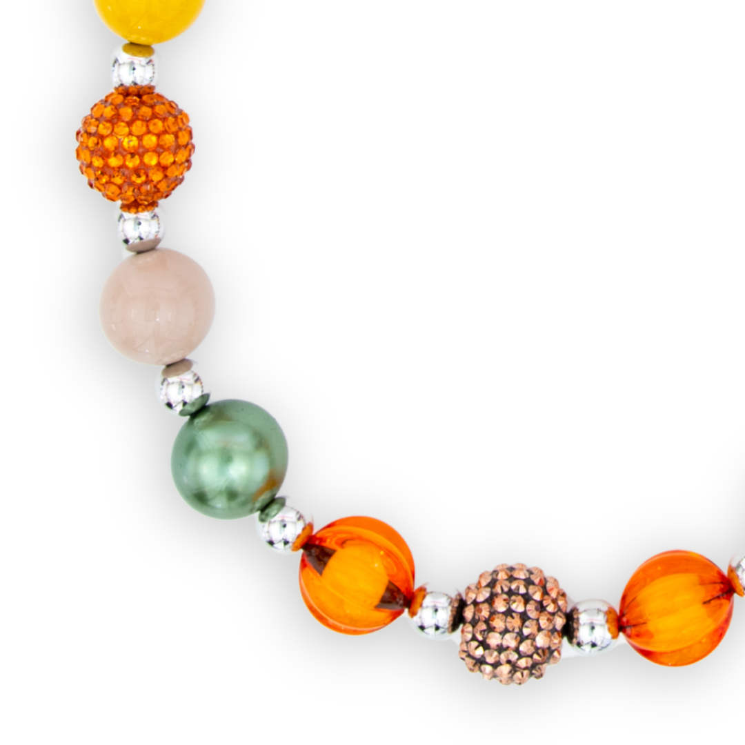 Yellow Fall Decorative Pet Necklace