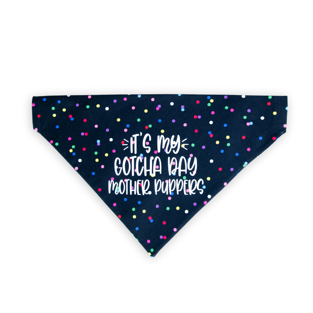 Birthday/Gotcha Day Reversible Polka Dot Pet Bandana