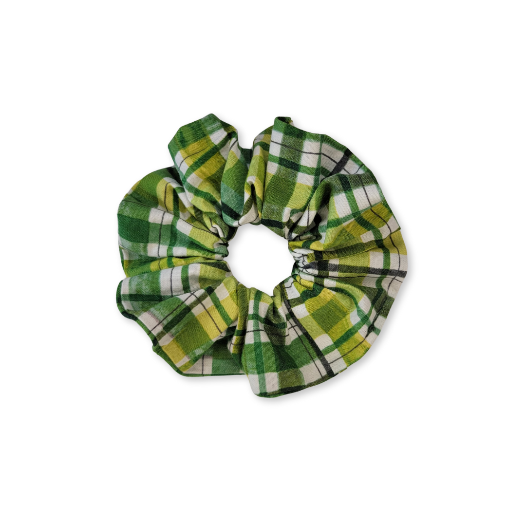 Lucky Plaid Scrunchie