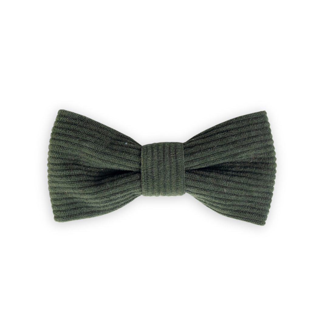 Green Corduroy Pet Bow Tie