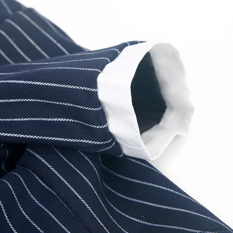 Striped Tuxedo Jacket for Large Dogs