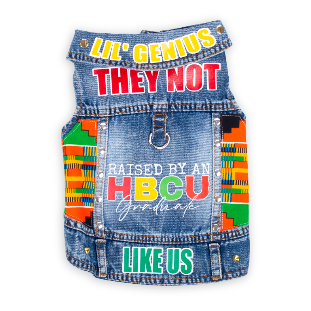 HBCU Grad - Embellished CCP Denim Pet Jacket