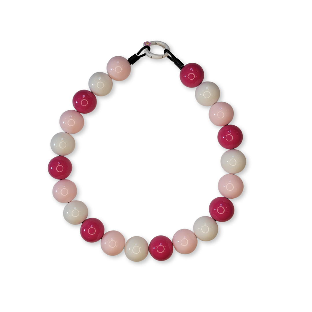 Jumbo Pink-ish Decorative Pet Necklace