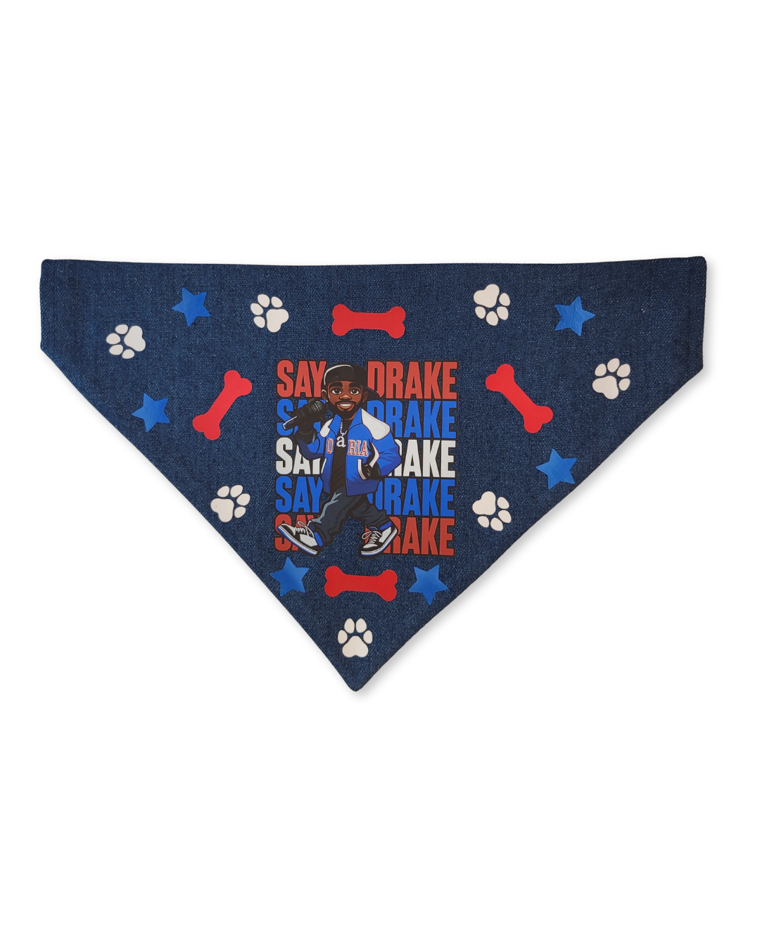 Say Drake Denim Pet Bandana