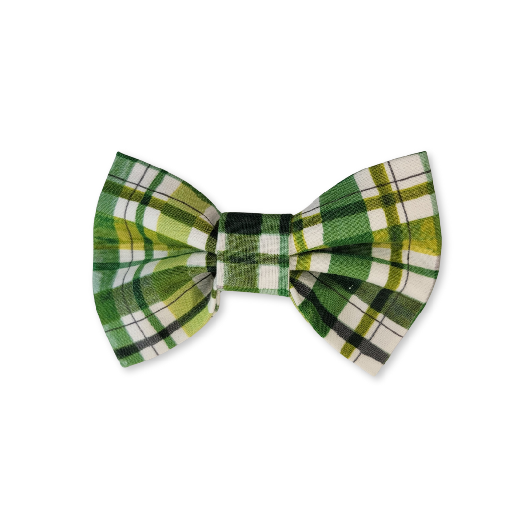 Lucky Plaid Pet Bow Tie