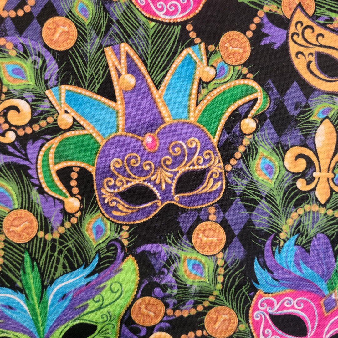 Mardi Gras Pet Bow Tie