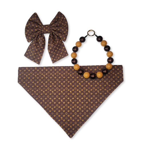 Mini Louis Luxe Pup Pet Collar Sailor Bow