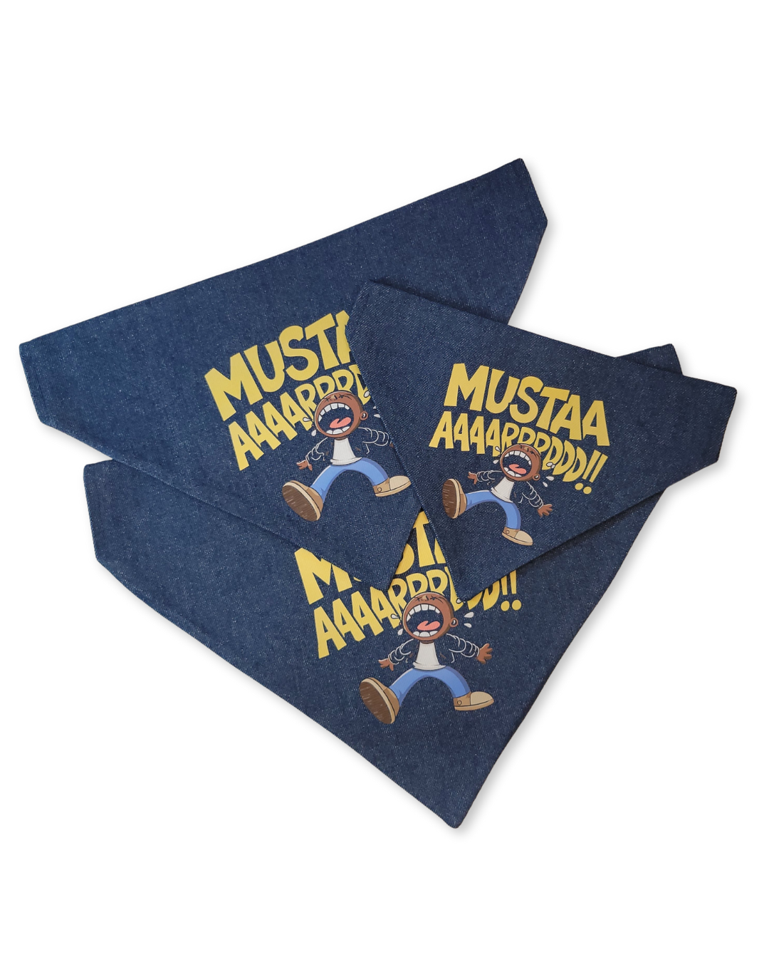 Mustaaarrdd Denim Pet Bandana
