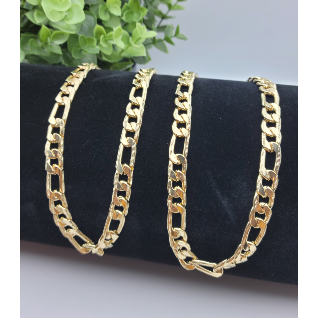 Gold Figaro Chain Pet Necklace