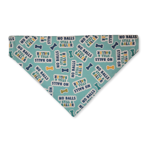 No Balls, Still A Baller Designer Pet Bandana