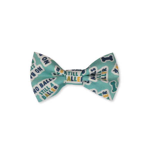 No Balls, Still A Baller Pet Bow Tie