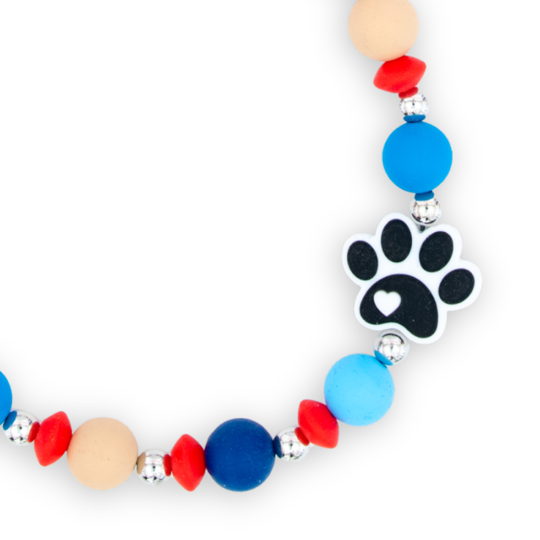 Pet Footprint Decorative Pet Necklace