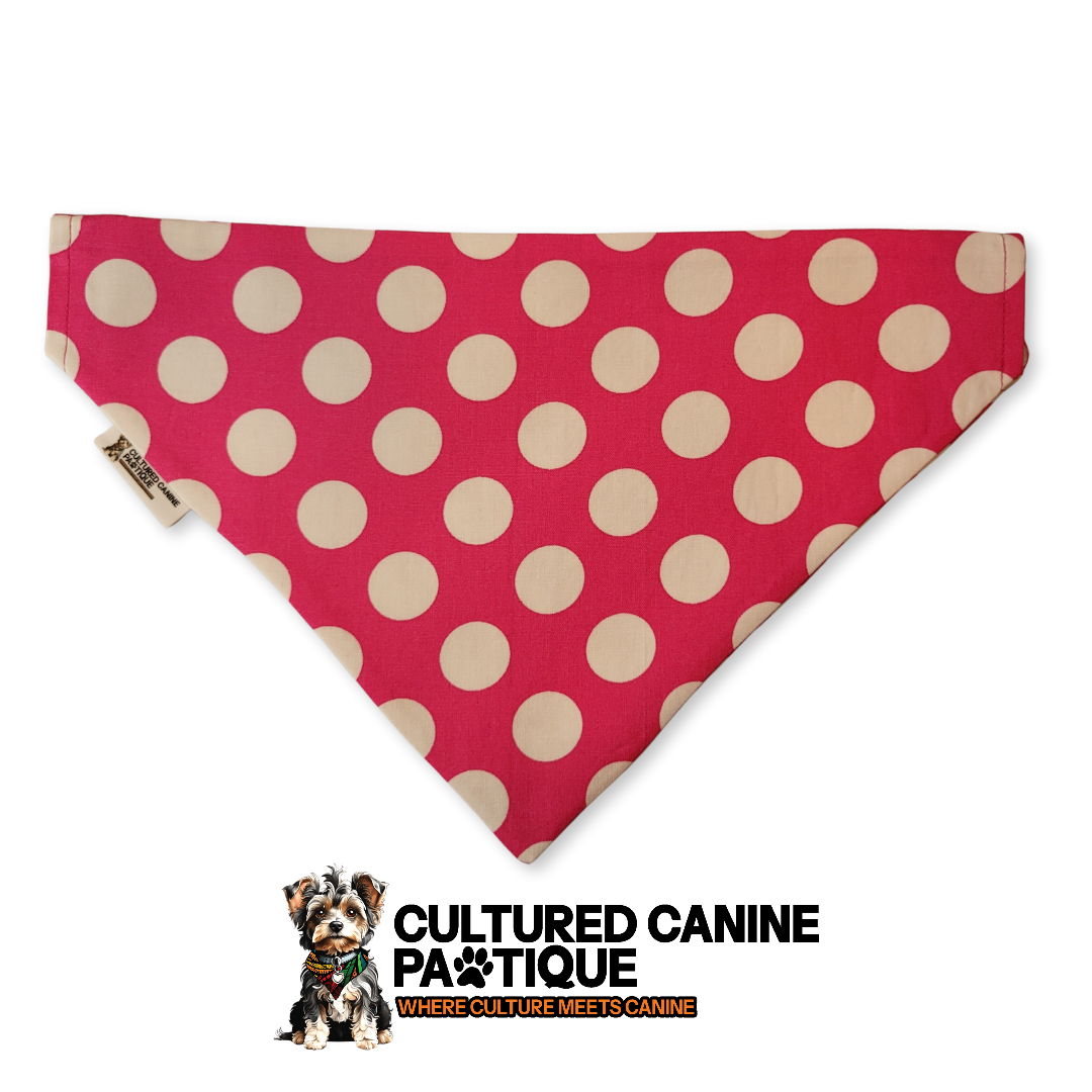 Custom Order - Pink Polka Bandana and Bow Tie