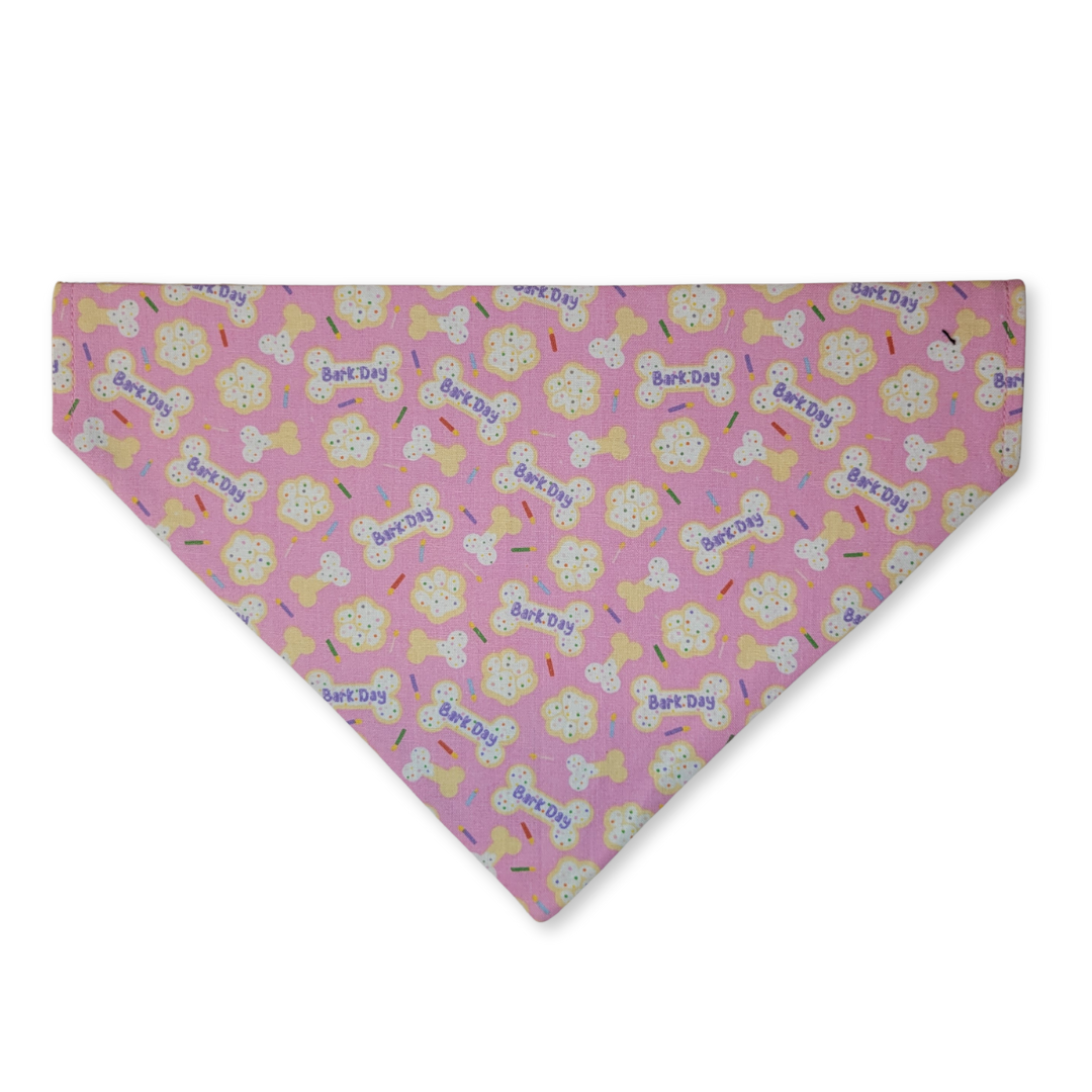 Pink Bark Day Pet Bandana