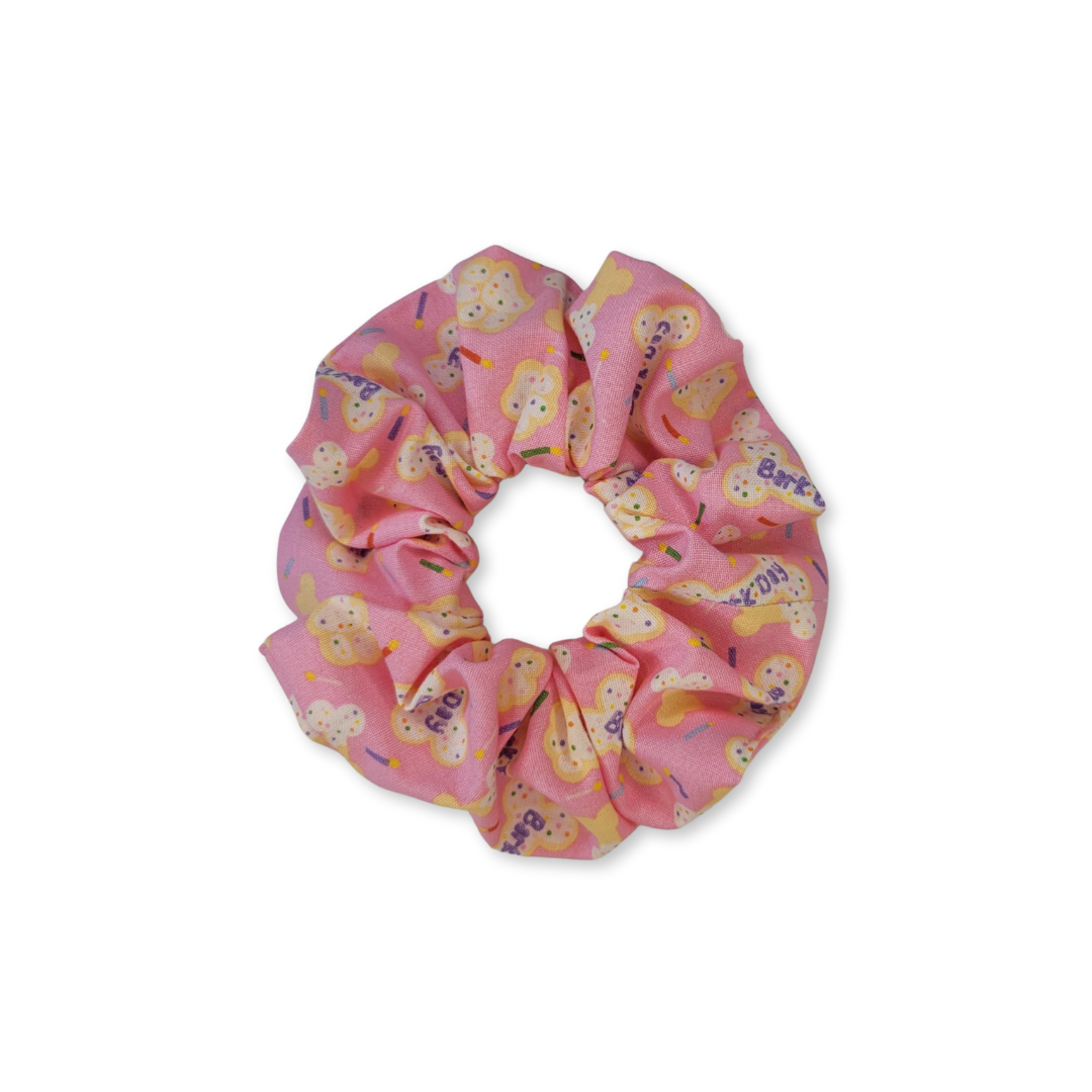Pink Bark Day Scrunchie