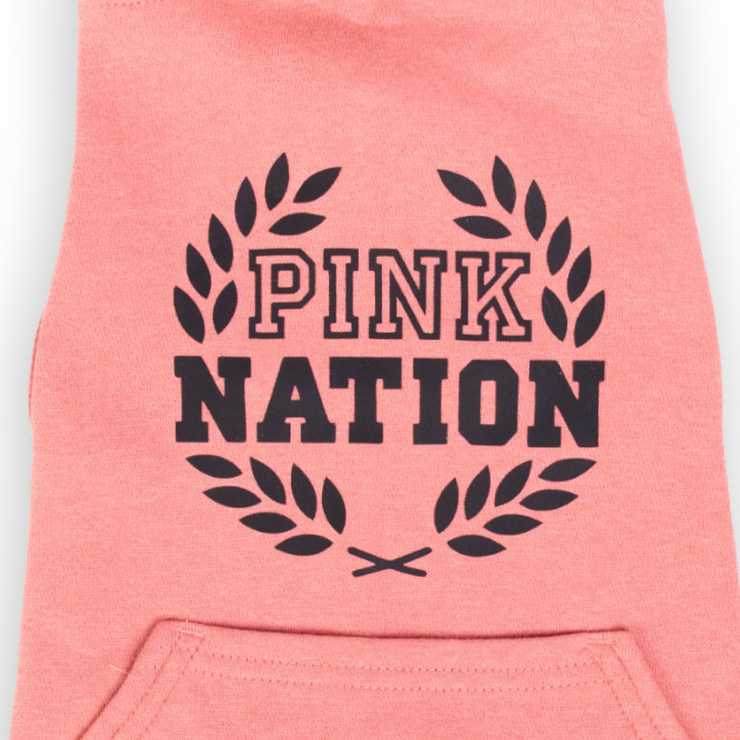 Pink Nation Pet Hoodie Sweatshirt