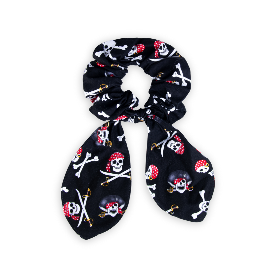 Pirate Hair Scrunchie with Tails