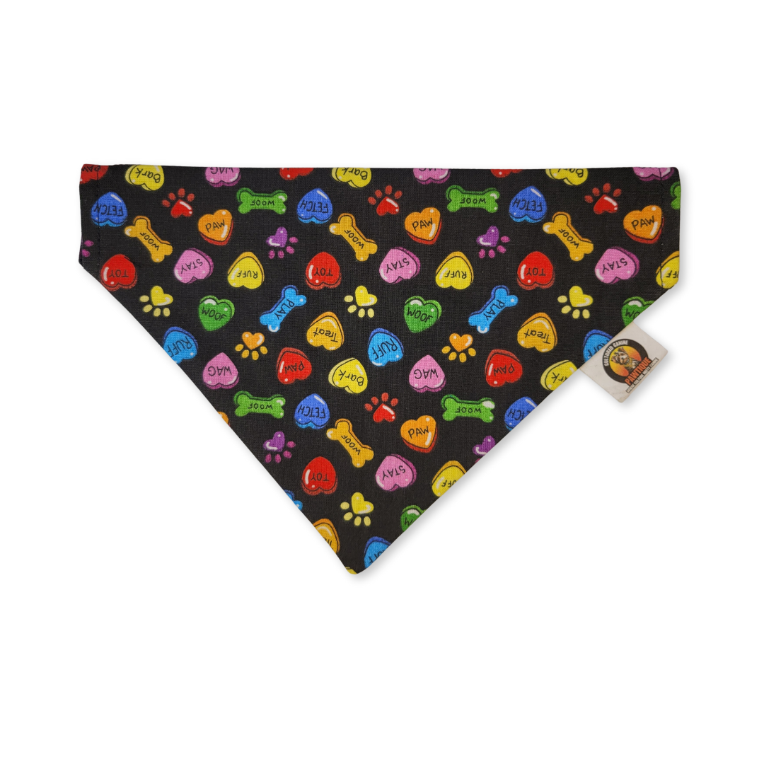 Conversation Hearts Pet Bandana