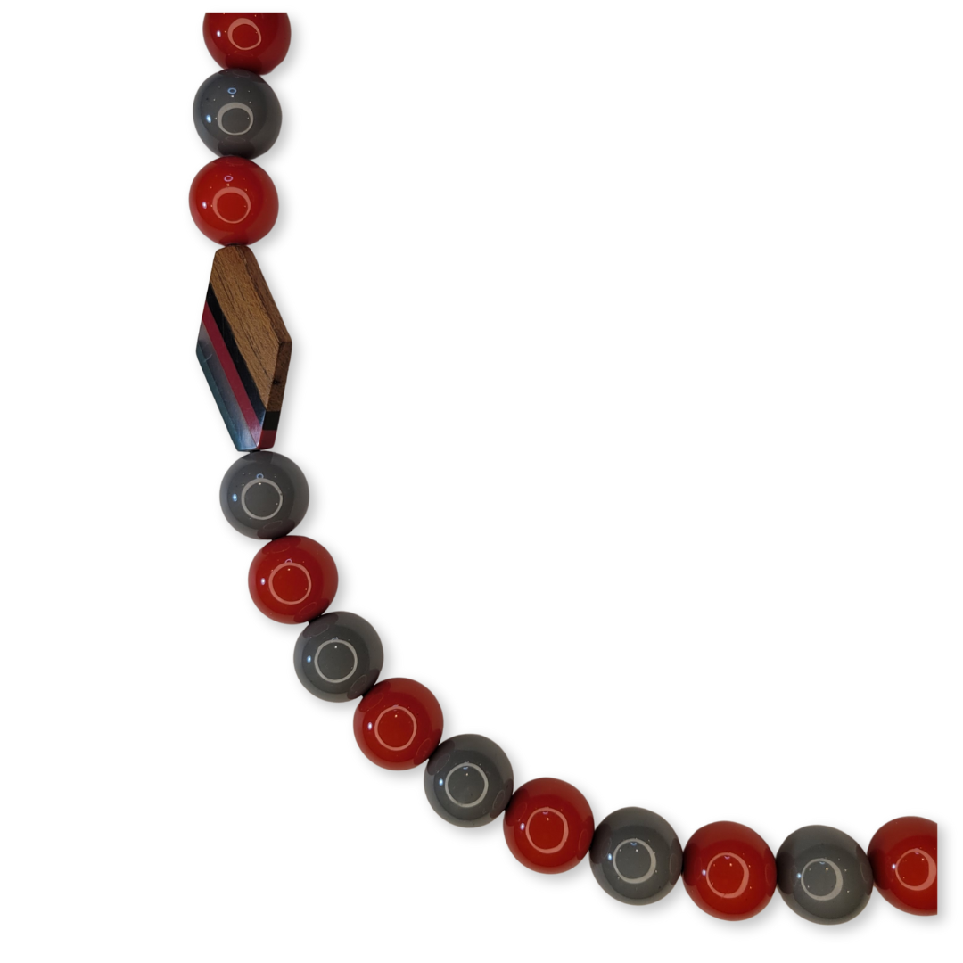 Redwood Grain Decorative Pet Necklace