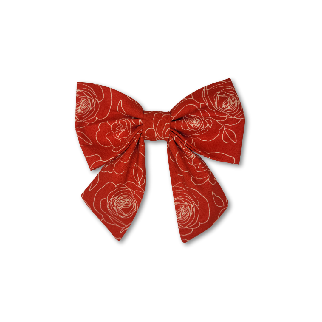 Rose Pet Collar Bow