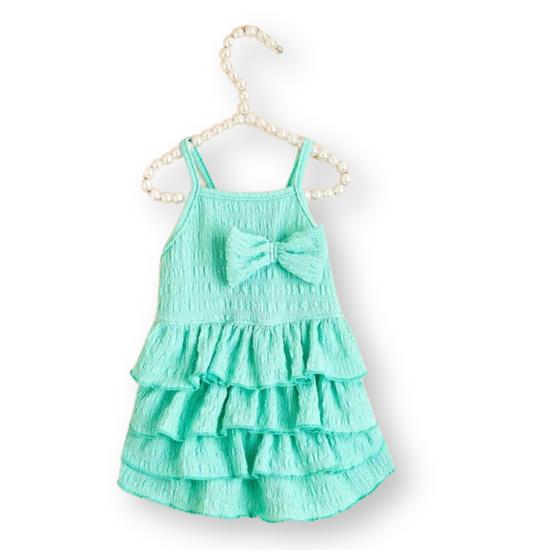 Ruffled Bow Tank Pet Dress