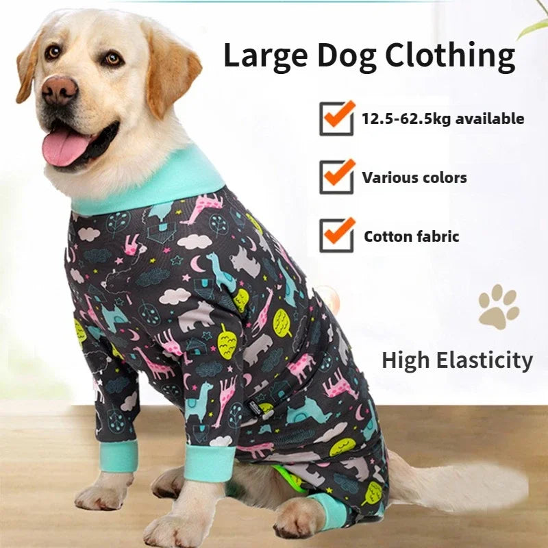 Elastic Pajamas for Large Dogs - Jumpsuit Outfit