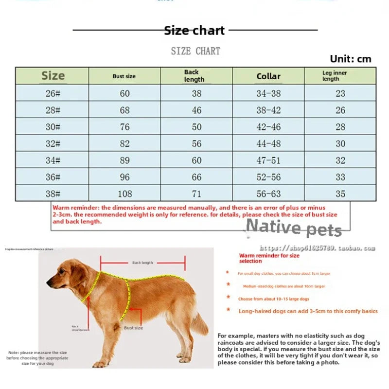 Elastic Pajamas for Large Dogs - Jumpsuit Outfit