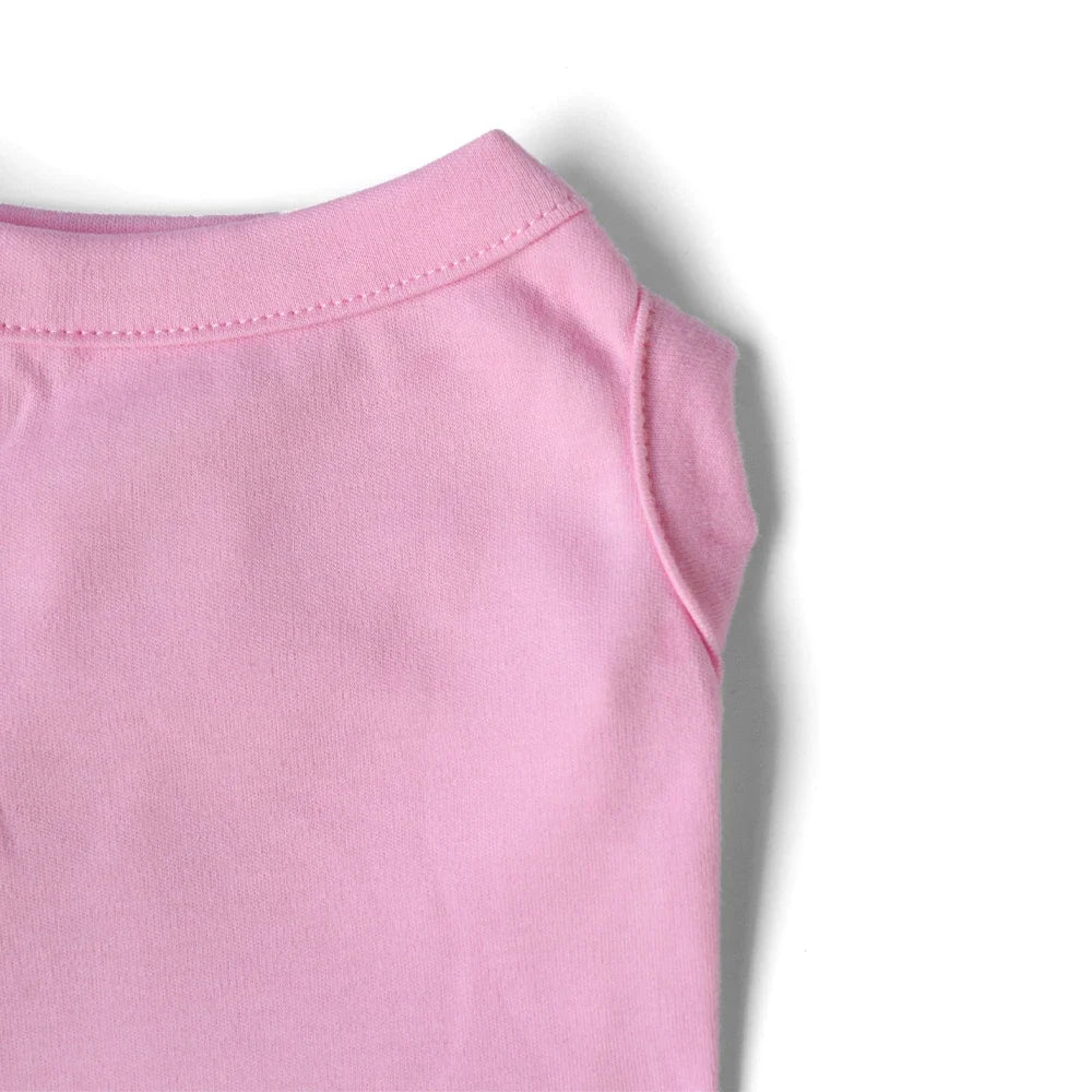 Pink Spring/Summer Dog Singlet for Small Breeds