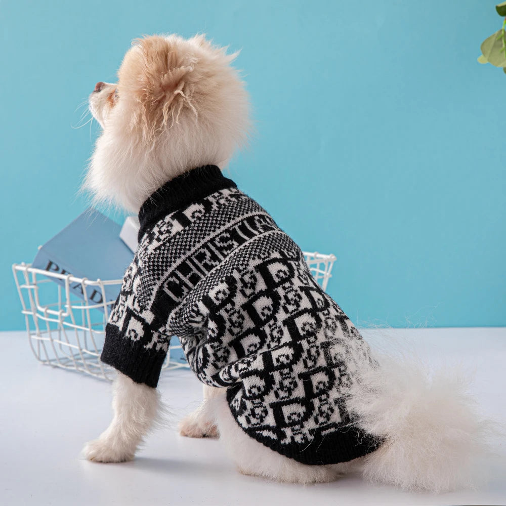 Designer Luxury Pet Sweaters for Small Dogs: Pomeranians & Chihuahuas