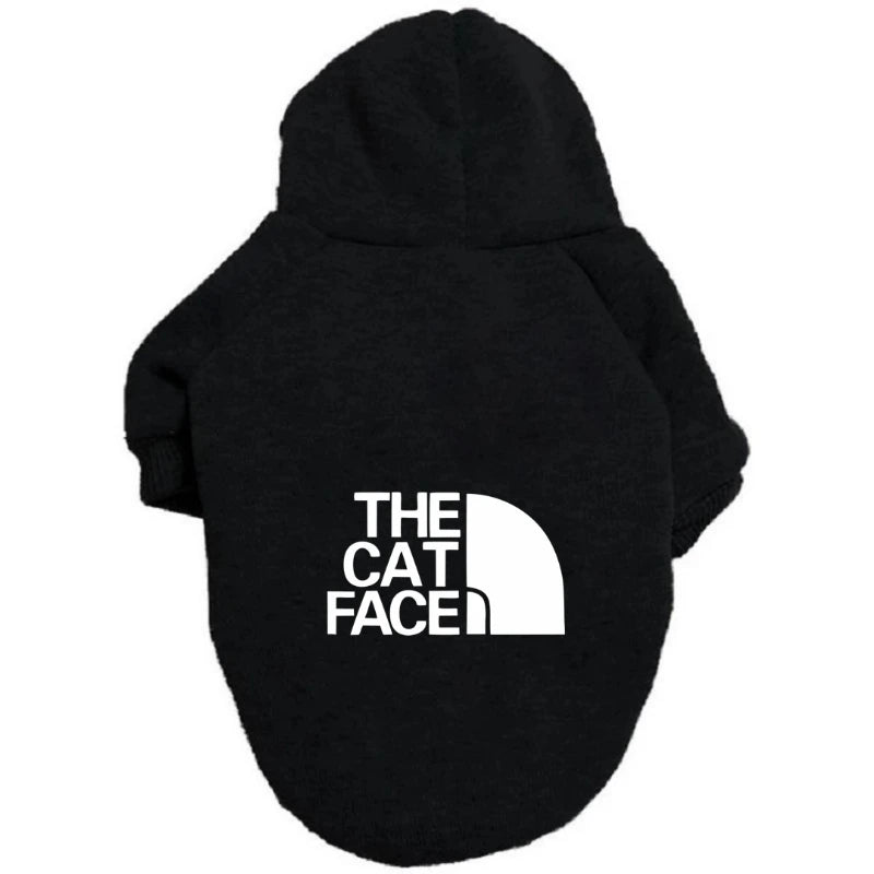 Fashionable Cat & Puppy Hoodies with Letter Print for Autumn & Winter