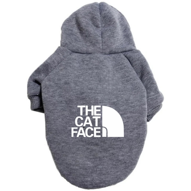 Fashionable Cat & Puppy Hoodies with Letter Print for Autumn & Winter