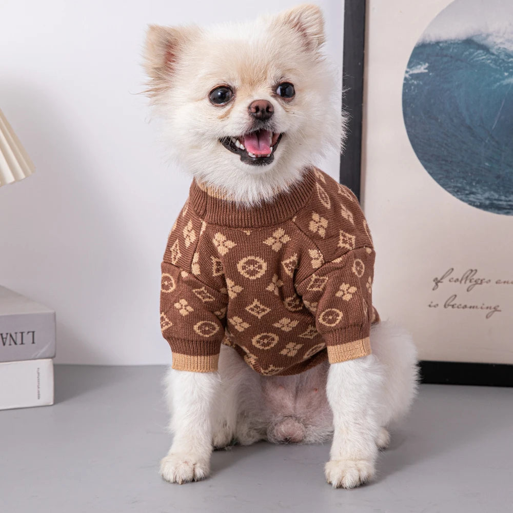 Fashionable Double Layer Dog Sweater for 1-10kg French Bulldogs
