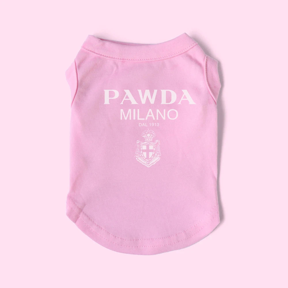 Pink Spring/Summer Dog Singlet for Small Breeds