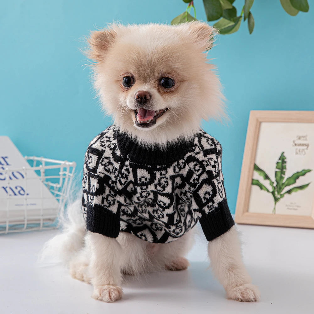 Designer Luxury Pet Sweaters for Small Dogs: Pomeranians & Chihuahuas