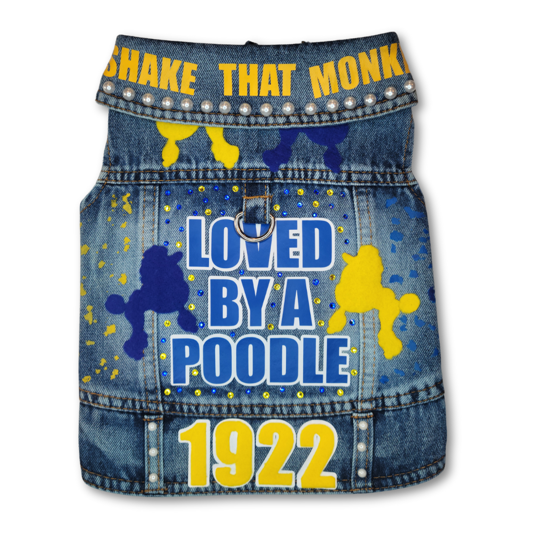 Bling SGRHO Inspired - Embellished Denim Pet Jacket